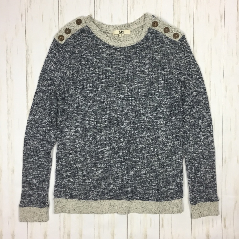 Ya Los Angeles Navy/White Lightweight Knit Sweater